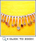 Colourful semi-precious stones