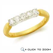 Diamond encrusted gold band