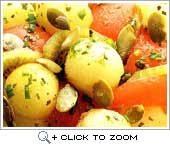 Melon salad in lime and honey dressing