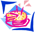 A piece of wedding cake