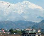 Himalayan range as seen from Pokhran Airport