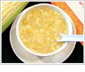 Sweet corn soup