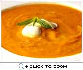 Sweet potato and leek soup