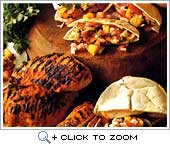 Tandoori chicken in pitta pockets