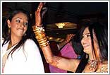 Tassnim Sheikh dancing the night away with Roopali Ganguly