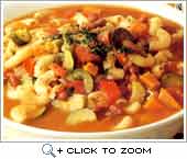Vegetable and pasta soup