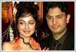 The stunning couple: Divya and Bhushan