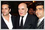 Daddy cool: Firoze Khan and Fardeen Khan with Krishen Kumar