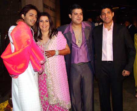 Shirish, Farah, Sajid and Farhan