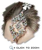 Multicoloured pendant that can be worn as a headpiece