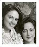 Esha and Hema Malini