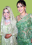 Maleika n Farah gorgeous green