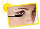 Use little mascara for the day