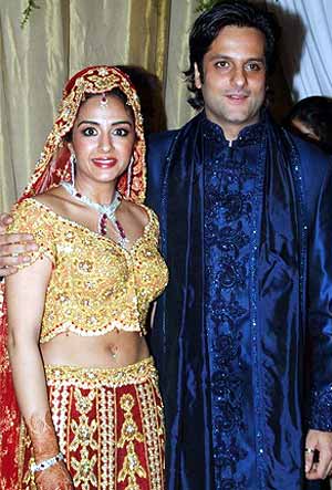 Happy coupledom Fardeen Natasha look stunning in their wedding wear