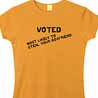 Voted - Naughty Slogan T-Shirt